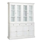 Buffet & Hutch Glass Doors & Drawers Cortina White - LOOMLAN - Sarreid - Buffets & Curios
