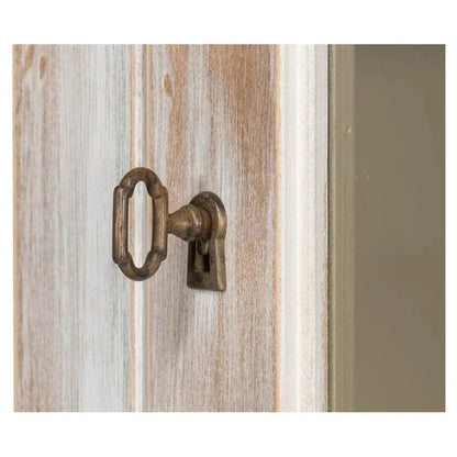 Buffet & Hutch Glass Doors & Drawers Disrupted White - LOOMLAN - Sarreid - Buffets & Curios