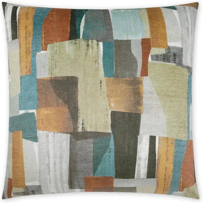 Build Peacock Multi Color Throw Pillow Insert - LOOMLAN - D.V. Kap - Throw Pillows