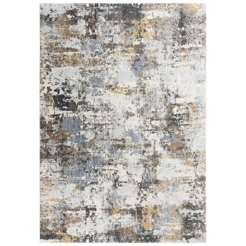 Bung Abstract Blue Large Area Rugs For Living Room - LOOMLAN - LOOMLAN - Area Rugs