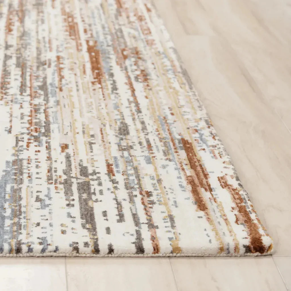 Buol Abstract Rust Large Area Rugs For Living Room - LOOMLAN - LOOMLAN - Area Rugs