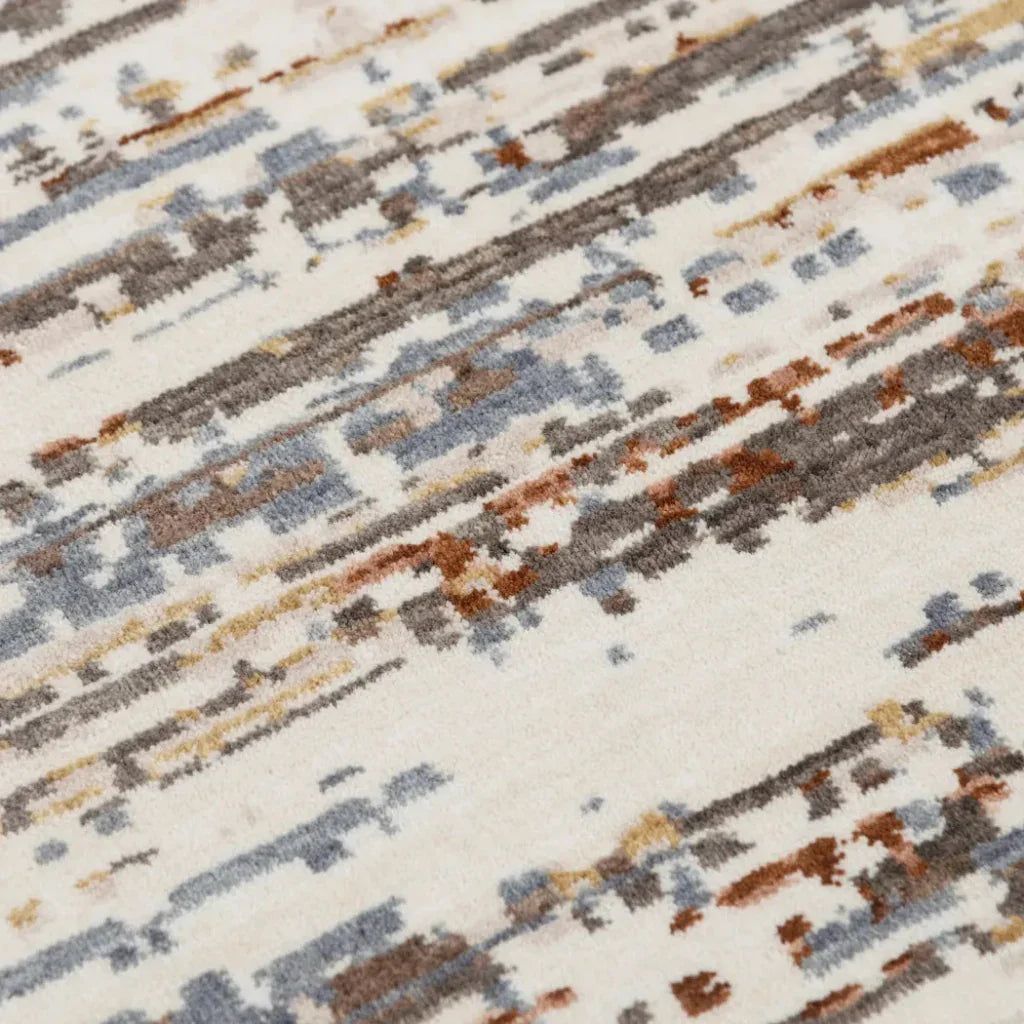 Buol Abstract Rust Large Area Rugs For Living Room - LOOMLAN - LOOMLAN - Area Rugs