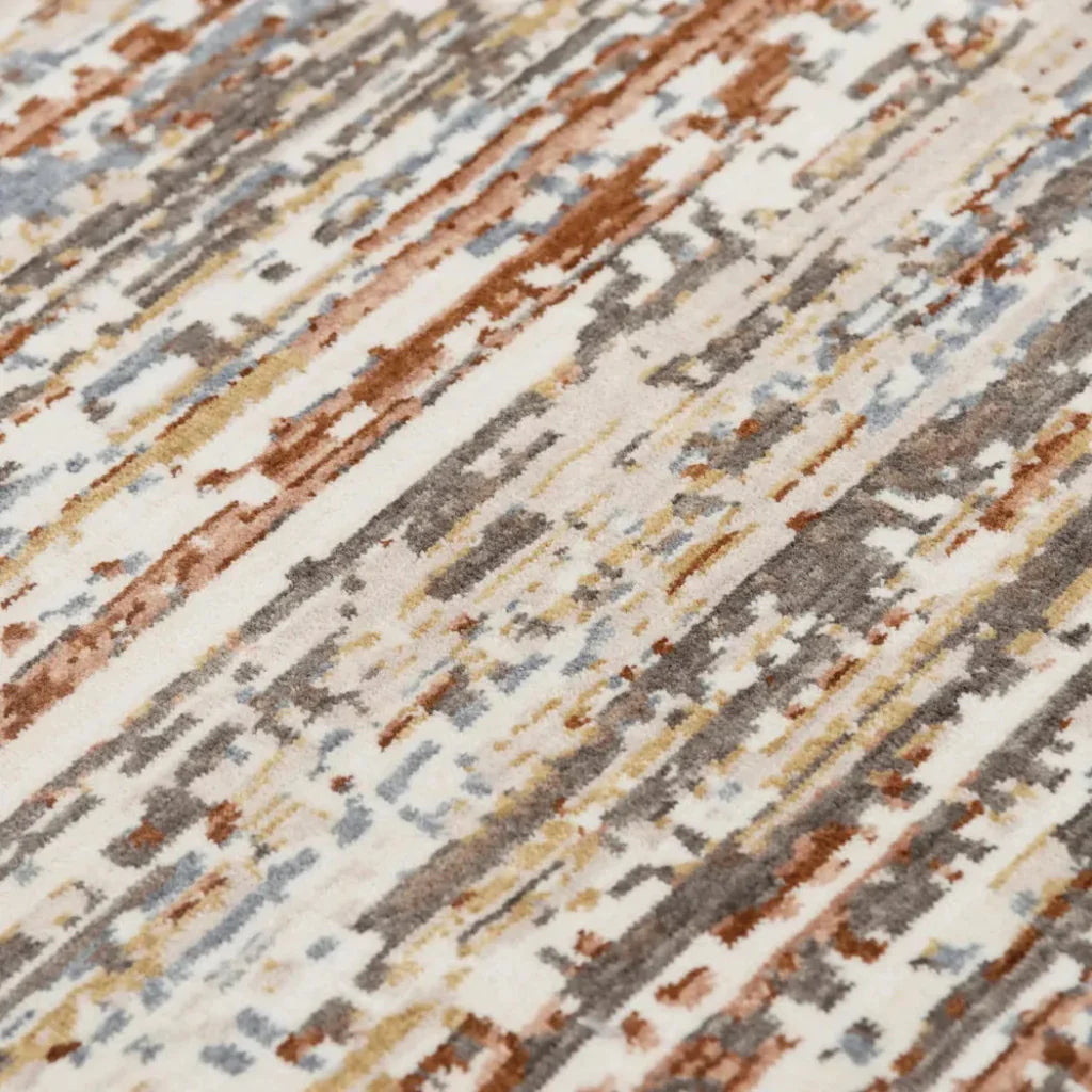 Buol Abstract Rust Large Area Rugs For Living Room - LOOMLAN - LOOMLAN - Area Rugs