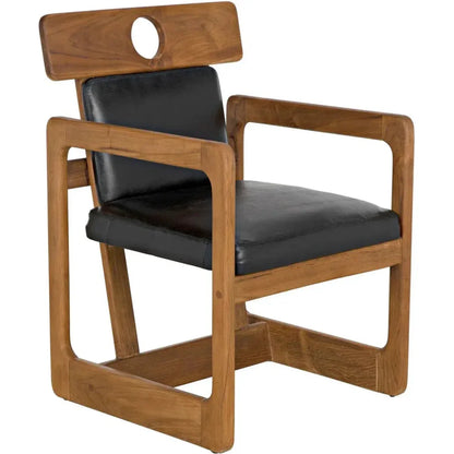 Buraco Arm Chair, Teak - LOOMLAN - Noir - Accent Chairs