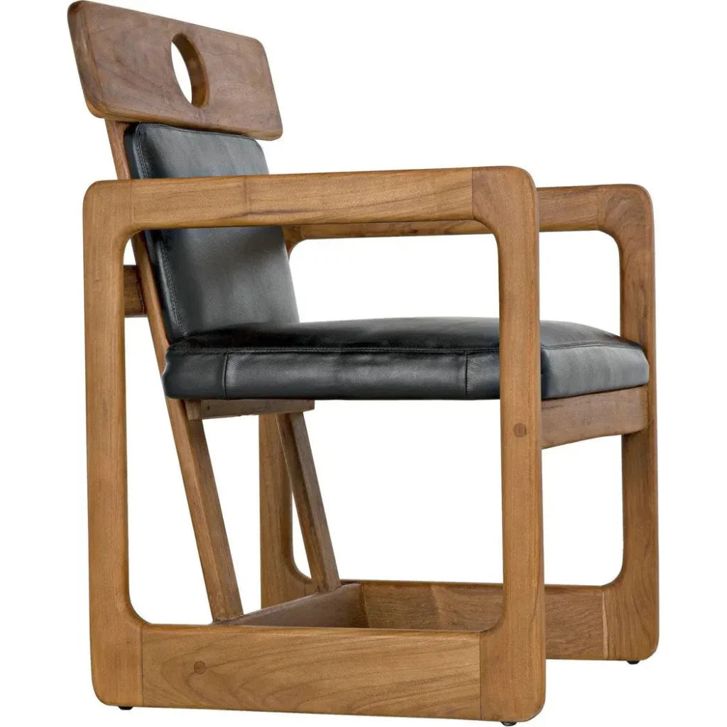 Buraco Arm Chair, Teak - LOOMLAN - Noir - Accent Chairs