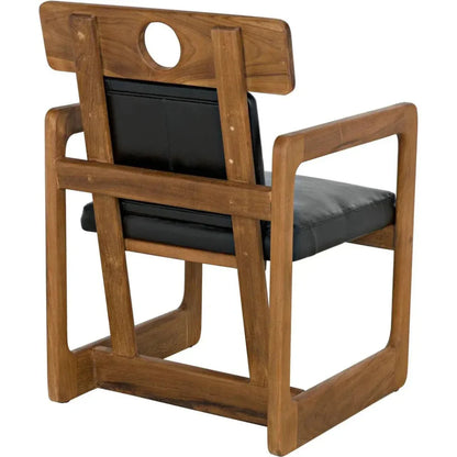 Buraco Arm Chair, Teak - LOOMLAN - Noir - Accent Chairs