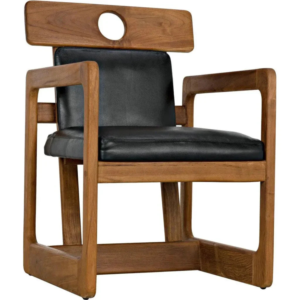 Buraco Arm Chair, Teak - LOOMLAN - Noir - Accent Chairs