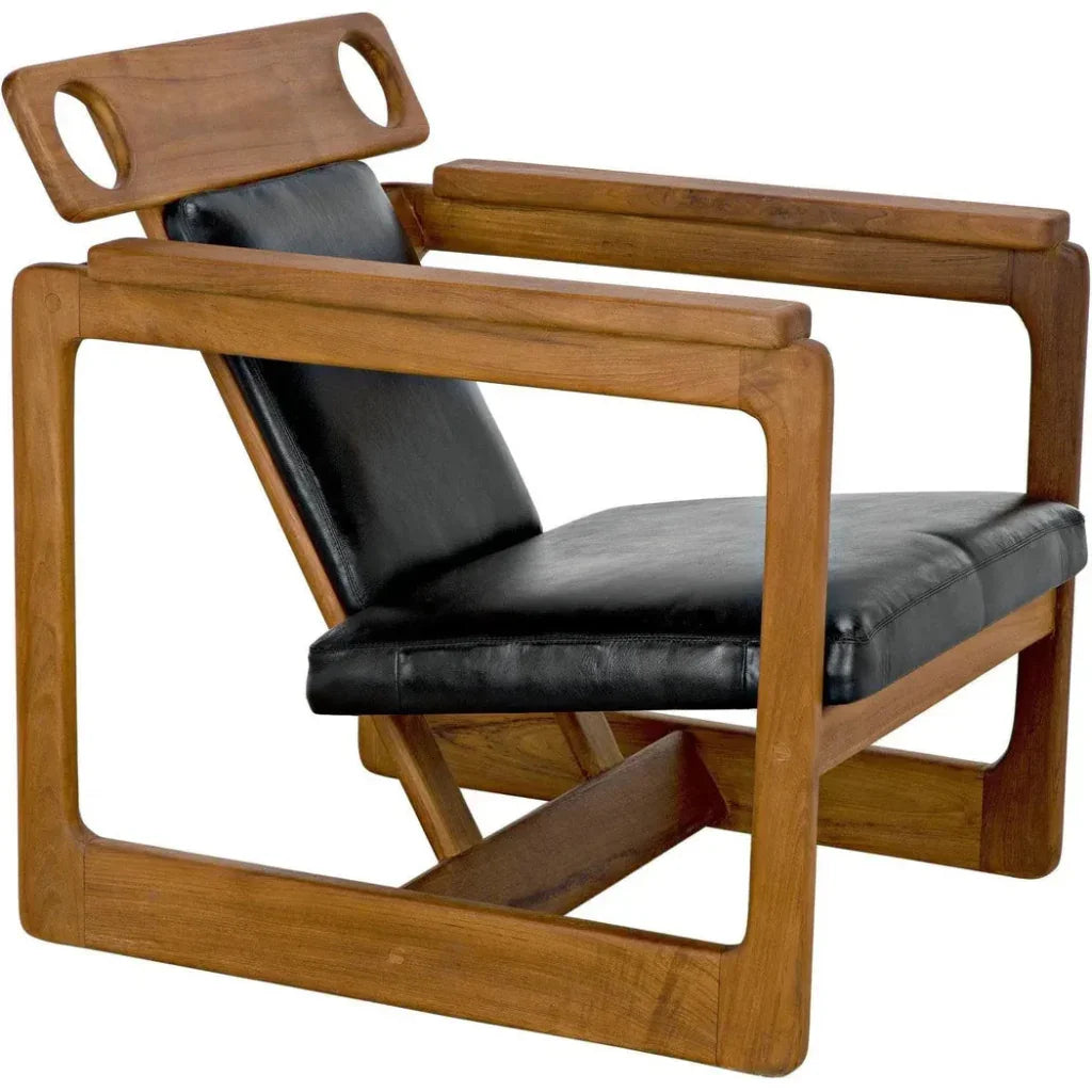 Buraco Relax Chair, Teak - LOOMLAN - Noir - Accent Chairs
