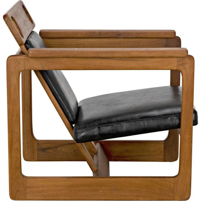 Buraco Relax Chair, Teak - LOOMLAN - Noir - Accent Chairs