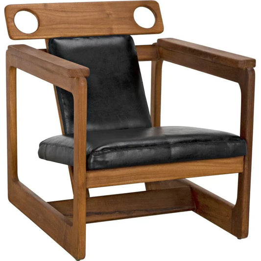 Buraco Relax Chair, Teak - LOOMLAN - Noir - Accent Chairs