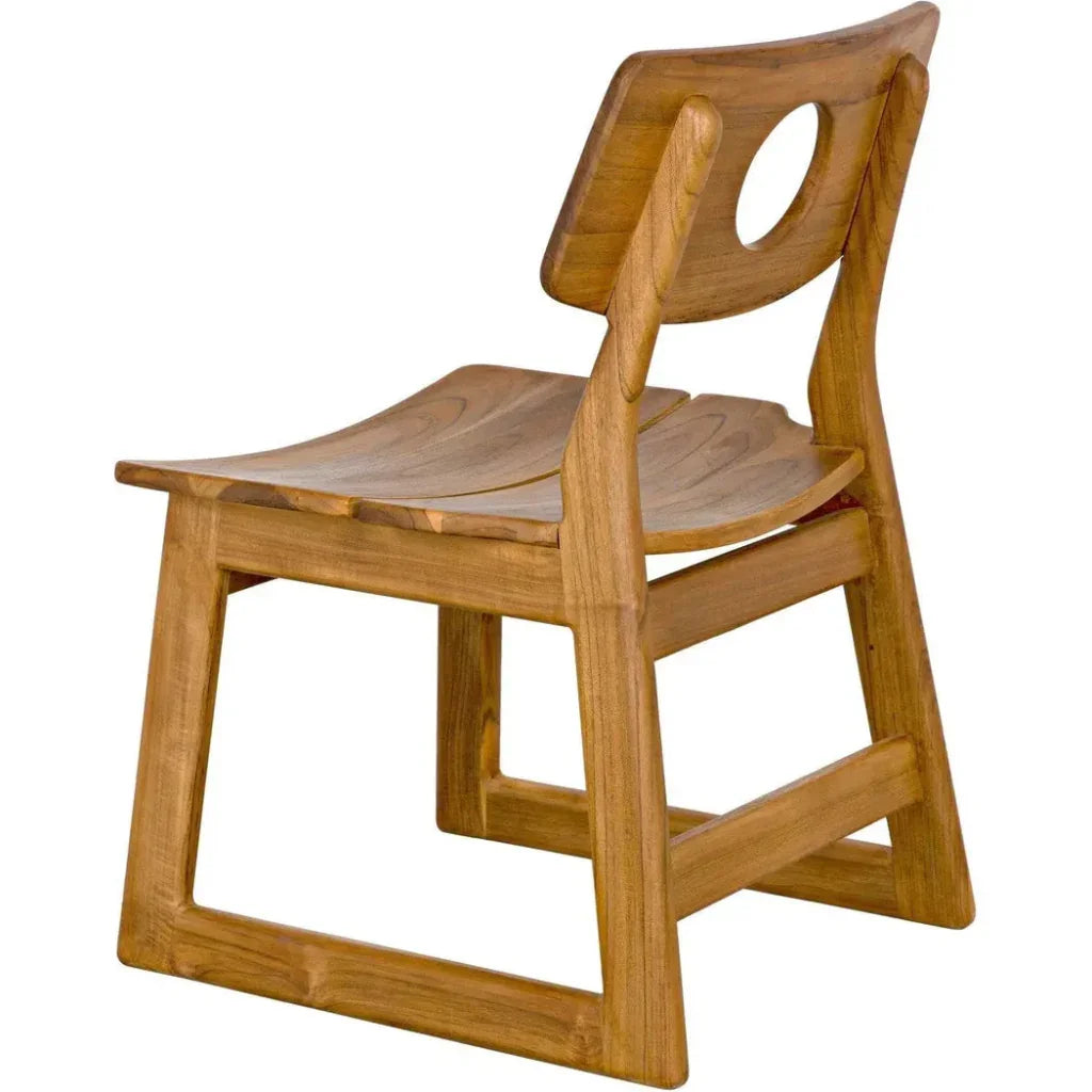 Buraco Chair, Teak - LOOMLAN - Noir - Dining Chairs