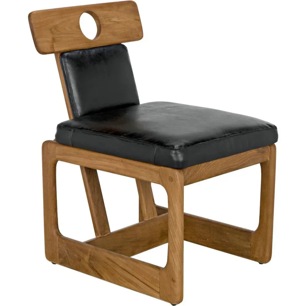 Buraco Dining Chair, Teak - LOOMLAN - Noir - Dining Chairs