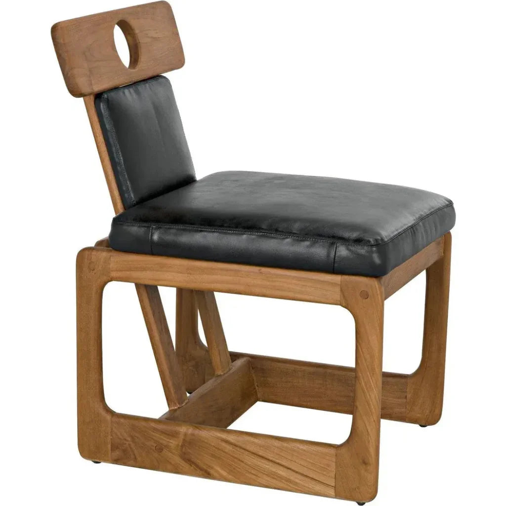Buraco Dining Chair, Teak - LOOMLAN - Noir - Dining Chairs