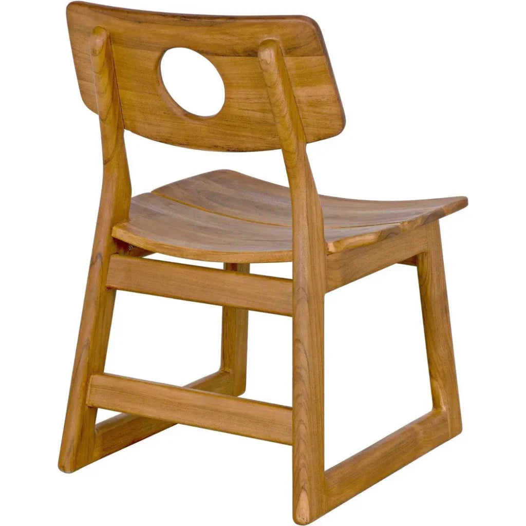 Buraco Chair, Teak - LOOMLAN - Noir - Dining Chairs