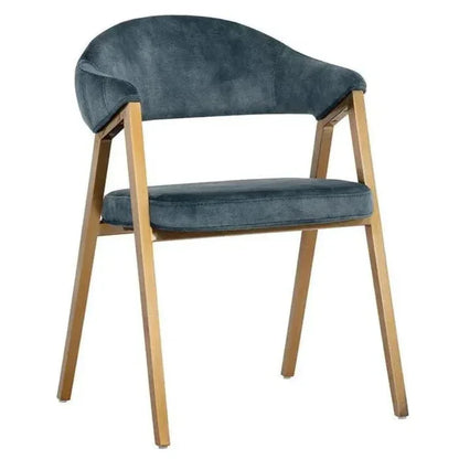 Burgos Fabric Dining Armchair - LOOMLAN - SUNPAN - Dining Chairs