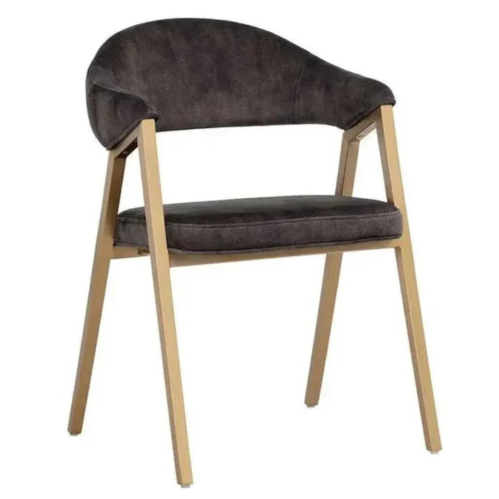 Burgos Fabric Dining Armchair - LOOMLAN - SUNPAN - Dining Chairs