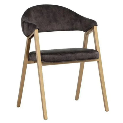 Burgos Fabric Dining Armchair - LOOMLAN - SUNPAN - Dining Chairs