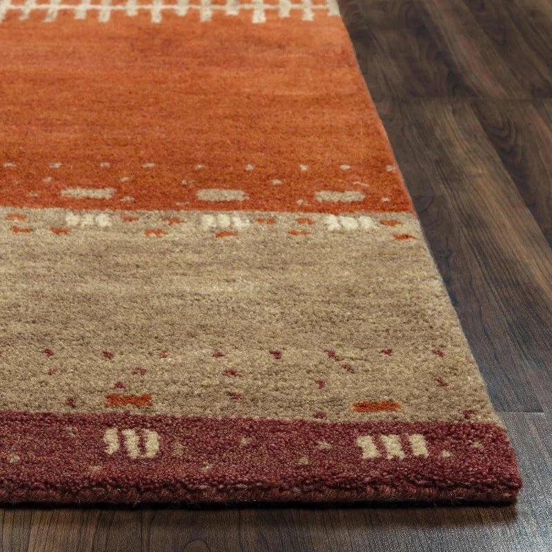 Burh Wool Red Hallway Kitchen Runner Rug - LOOMLAN - LOOMLAN - Area Rugs