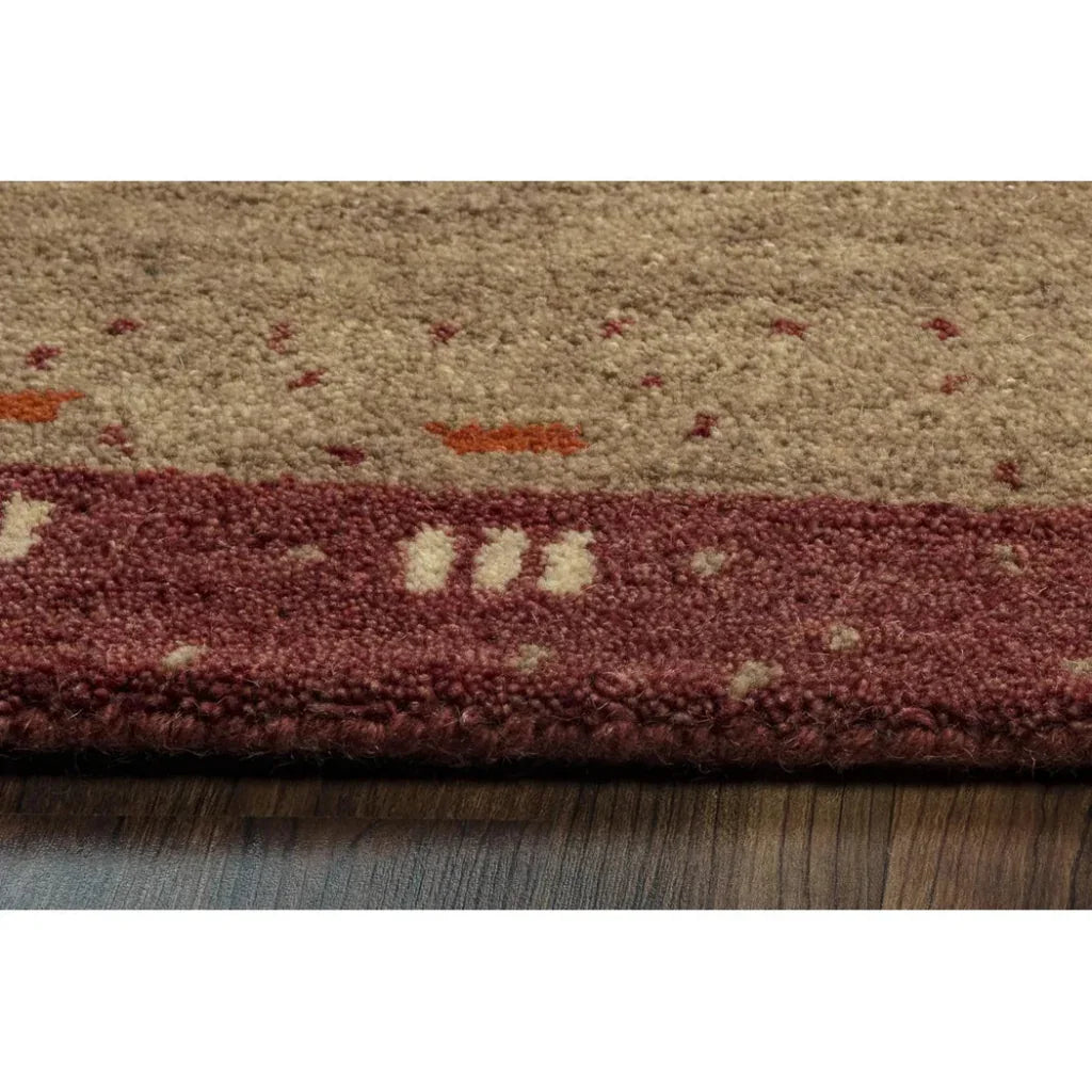 Burh Wool Red Hallway Kitchen Runner Rug - LOOMLAN - LOOMLAN - Area Rugs