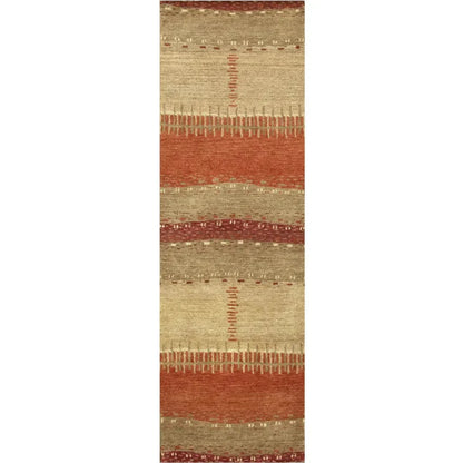 Burh Wool Red Hallway Kitchen Runner Rug - LOOMLAN - LOOMLAN - Area Rugs