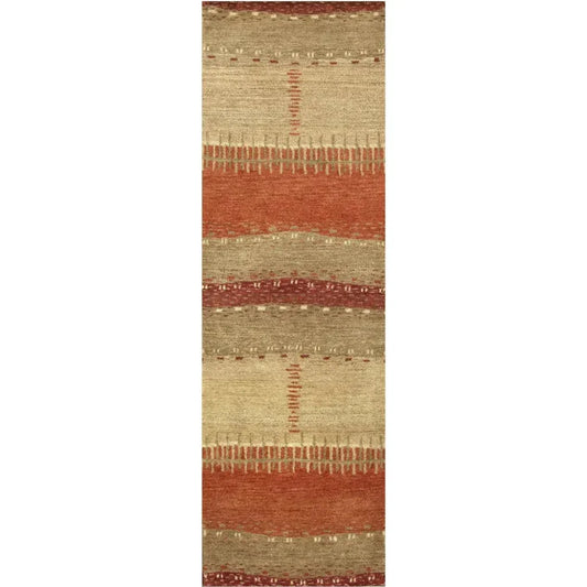 Burh Wool Red Hallway Kitchen Runner Rug - LOOMLAN - LOOMLAN - Area Rugs