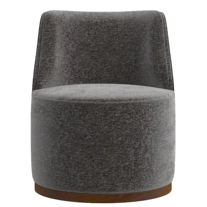 Burke Wood Grey Accent Arm Chair - LOOMLAN - Bassett Mirror - Club Chairs