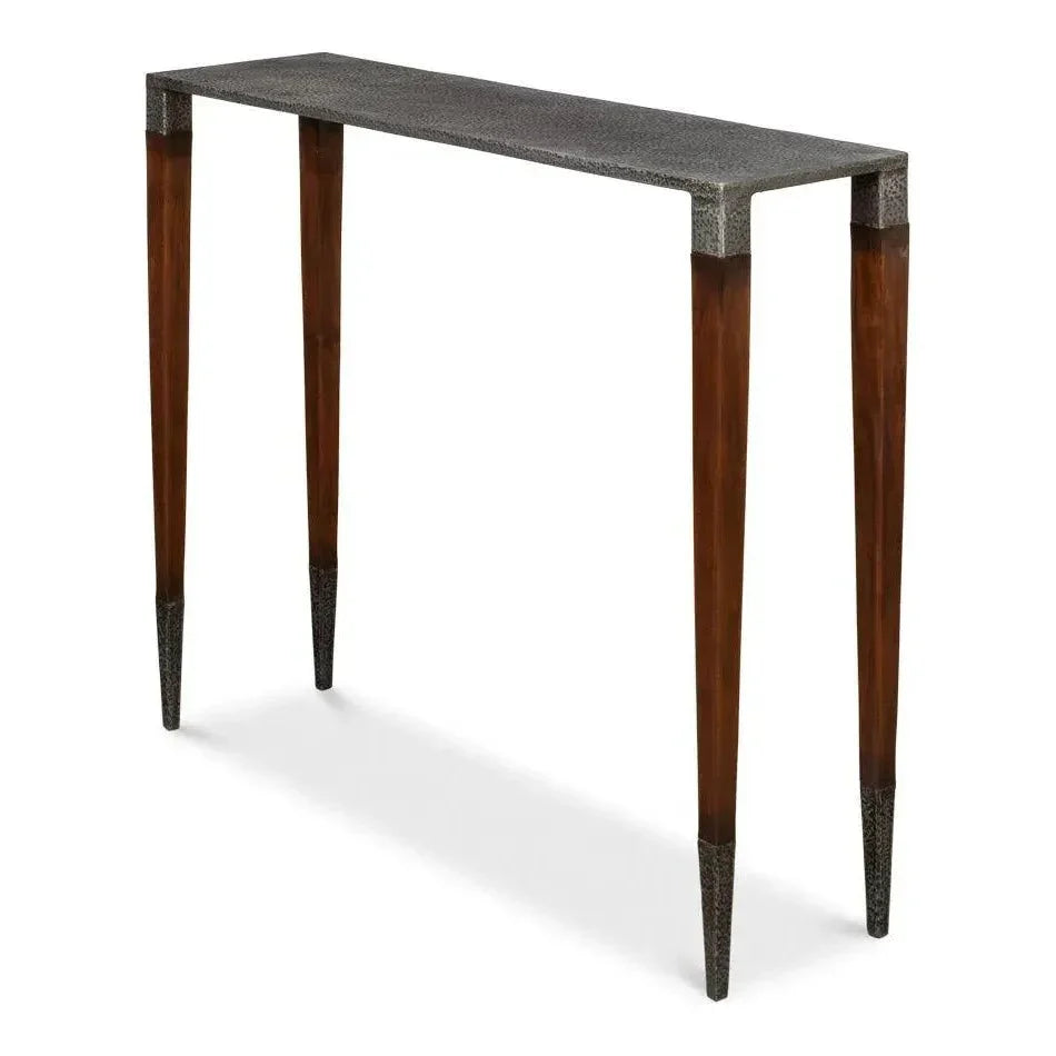 Burnford Console Table Antiqued Finish - LOOMLAN - Sarreid - Console Tables