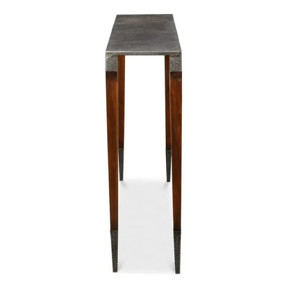 Burnford Console Table Antiqued Finish - LOOMLAN - Sarreid - Console Tables
