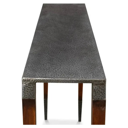 Burnford Console Table Antiqued Finish - LOOMLAN - Sarreid - Console Tables