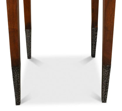 Burnford Wood Framed Sqaure Table - LOOMLAN - Sarreid - Side Tables