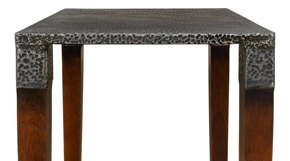 Burnford Wood Framed Sqaure Table - LOOMLAN - Sarreid - Side Tables
