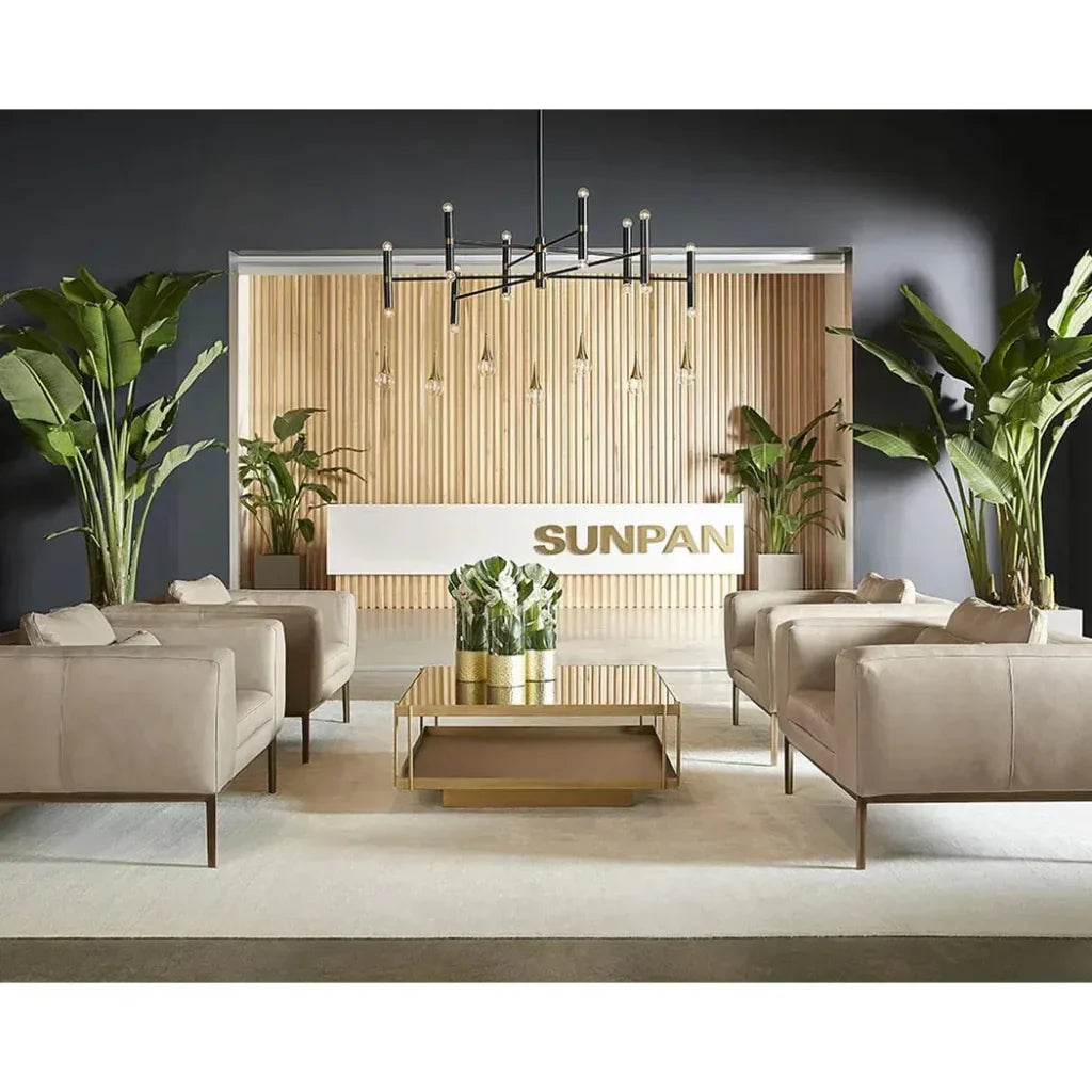 Burr Leather Armchair - LOOMLAN - SUNPAN - Club Chairs