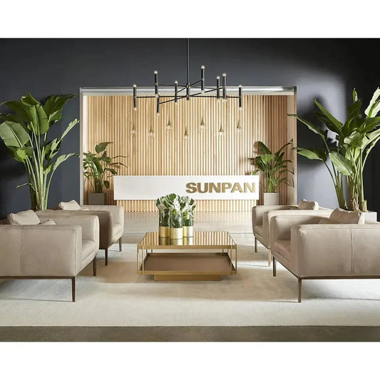 Burr Leather Armchair - LOOMLAN - SUNPAN - Club Chairs