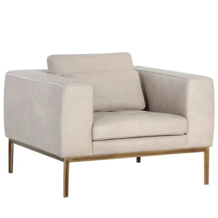 Burr Leather Armchair - LOOMLAN - SUNPAN - Club Chairs