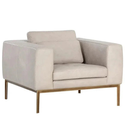 Burr Leather Armchair - LOOMLAN - SUNPAN - Club Chairs