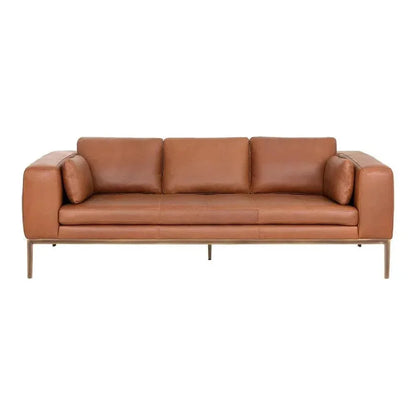 Burr Leather Sofa - LOOMLAN - SUNPAN - Sofas & Loveseats