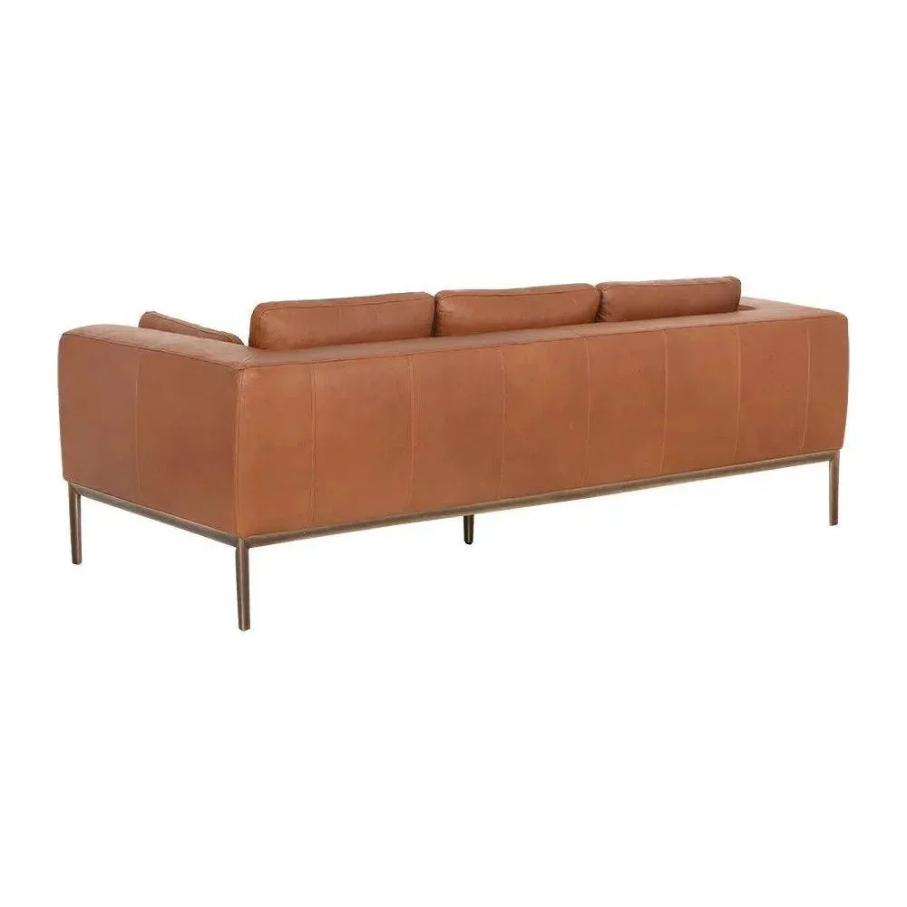 Burr Leather Sofa - LOOMLAN - SUNPAN - Sofas & Loveseats