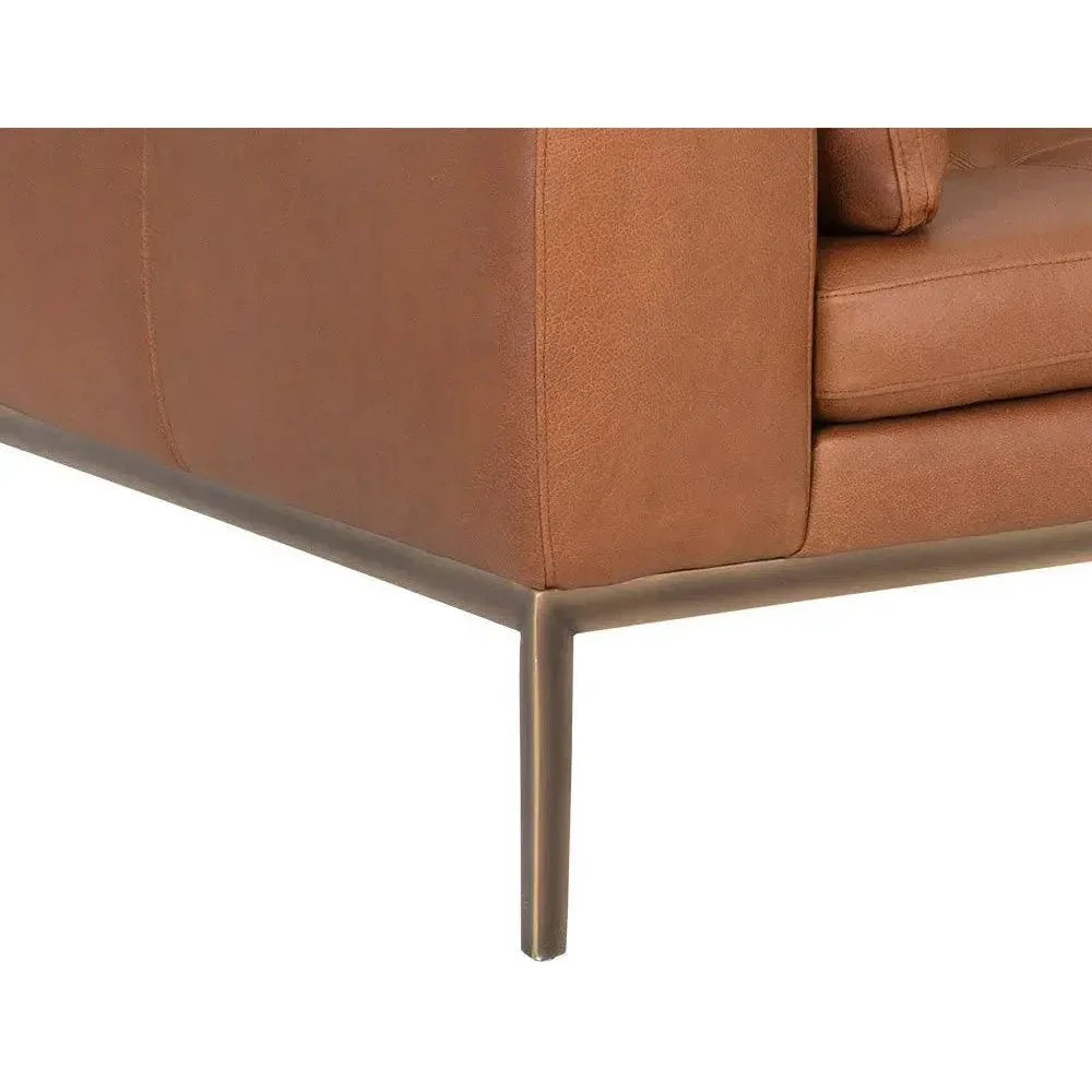 Burr Leather Sofa - LOOMLAN - SUNPAN - Sofas & Loveseats