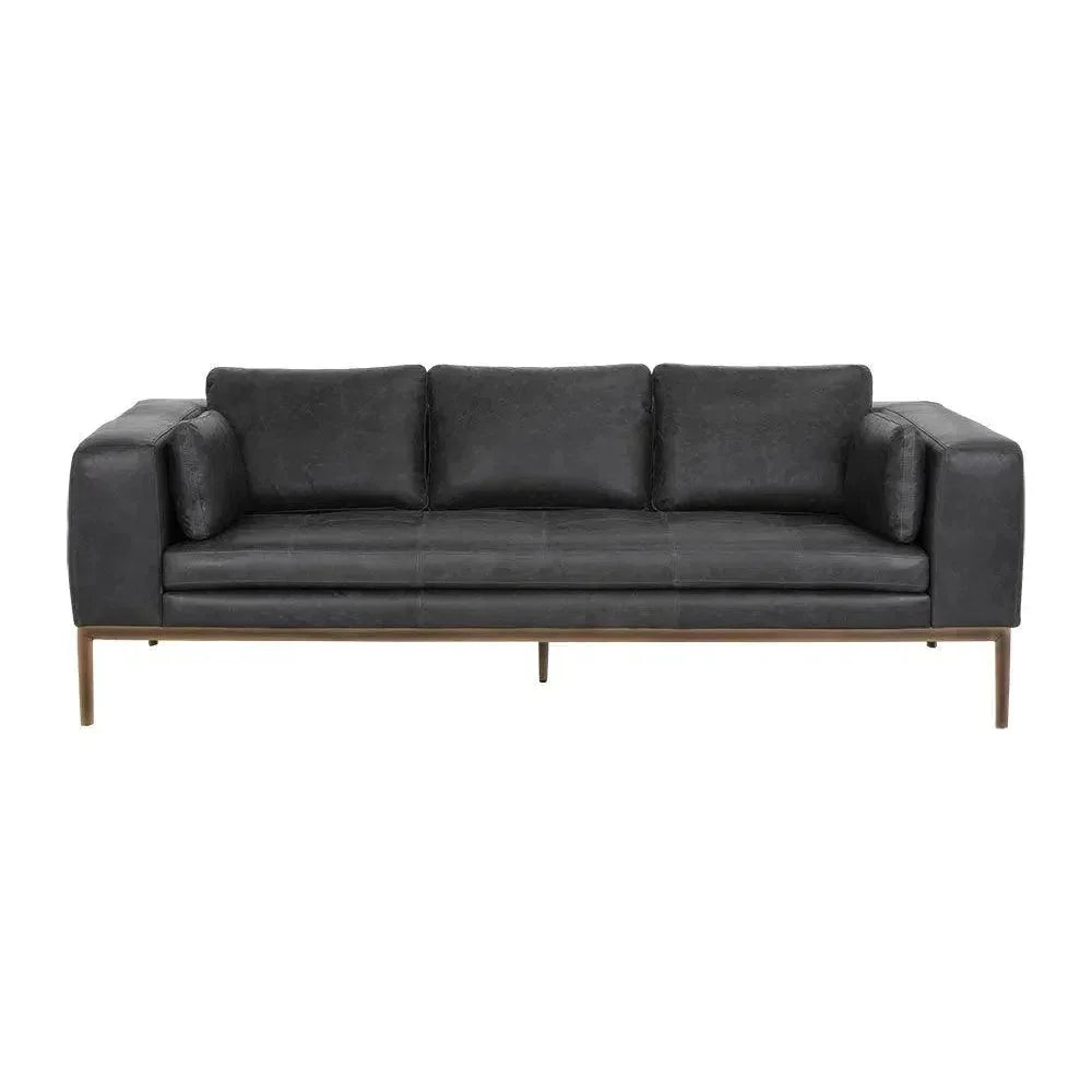 Burr Leather Sofa - LOOMLAN - SUNPAN - Sofas & Loveseats
