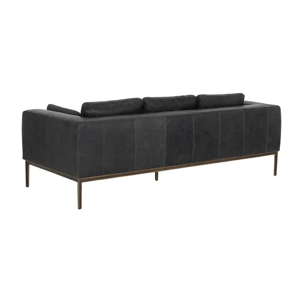 Burr Leather Sofa - LOOMLAN - SUNPAN - Sofas & Loveseats