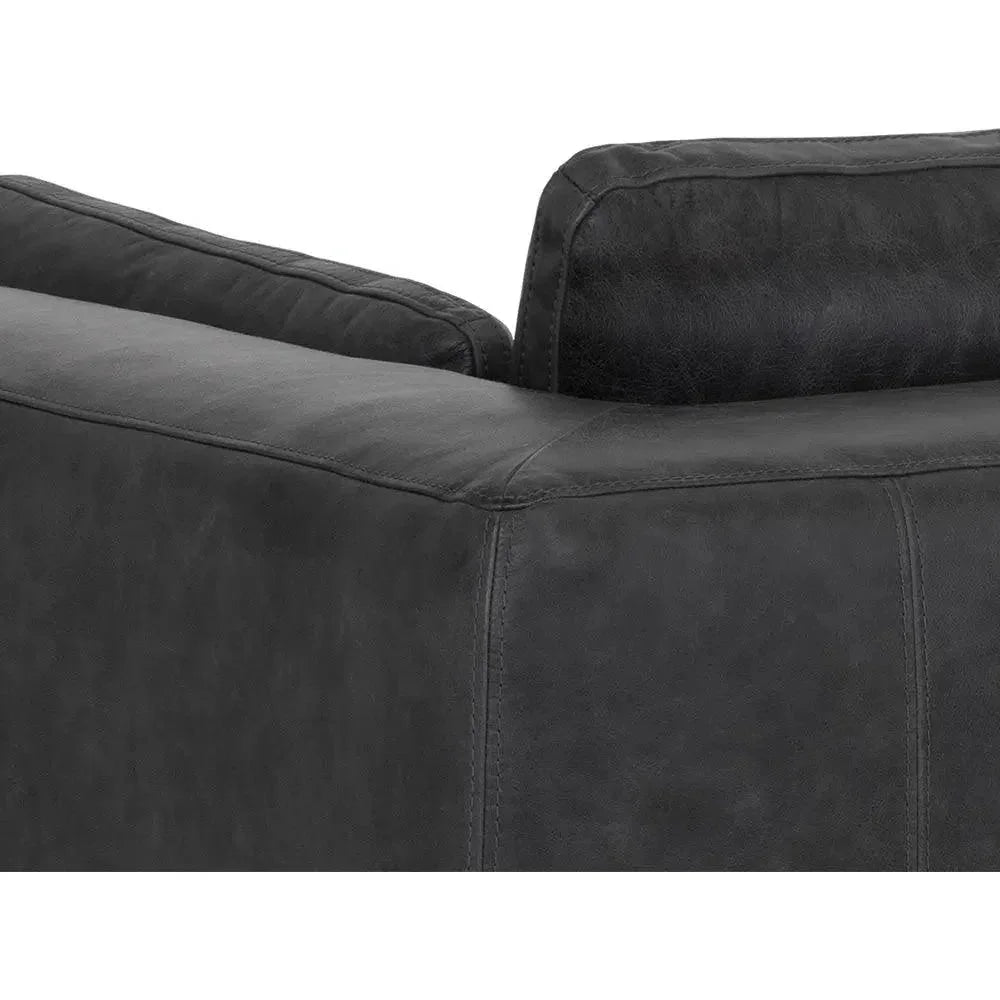 Burr Leather Sofa - LOOMLAN - SUNPAN - Sofas & Loveseats