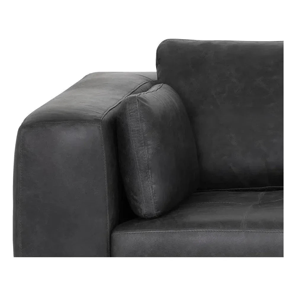 Burr Leather Sofa - LOOMLAN - SUNPAN - Sofas & Loveseats