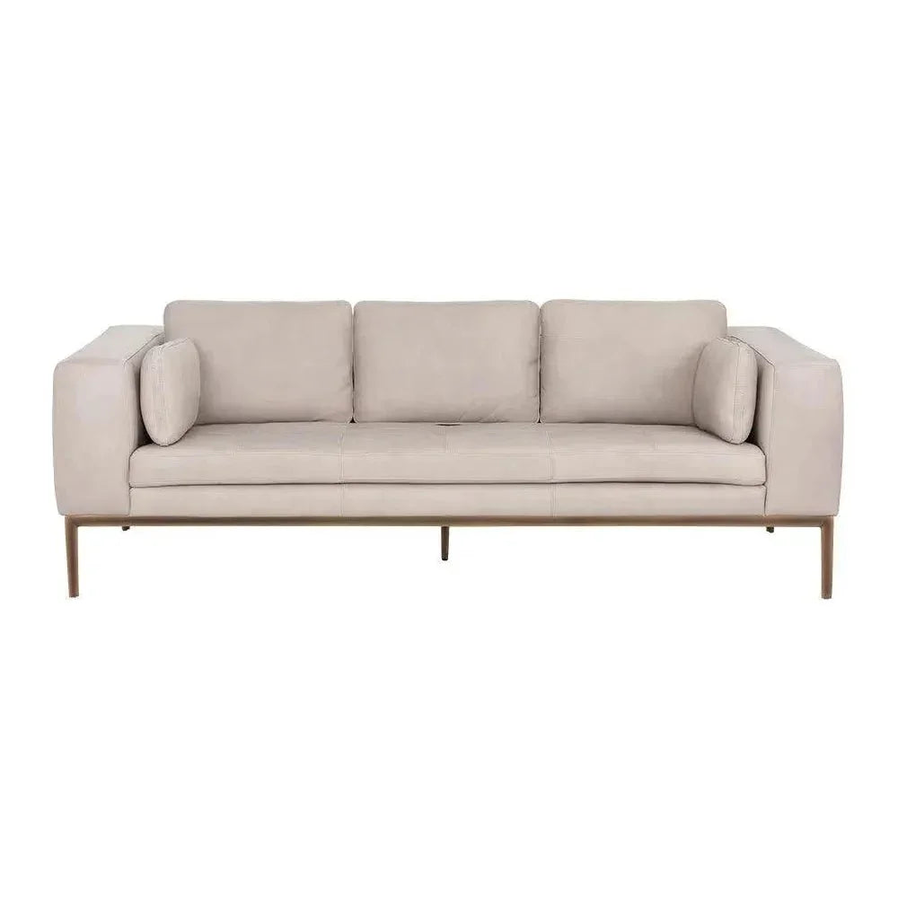 Burr Leather Sofa - LOOMLAN - SUNPAN - Sofas & Loveseats