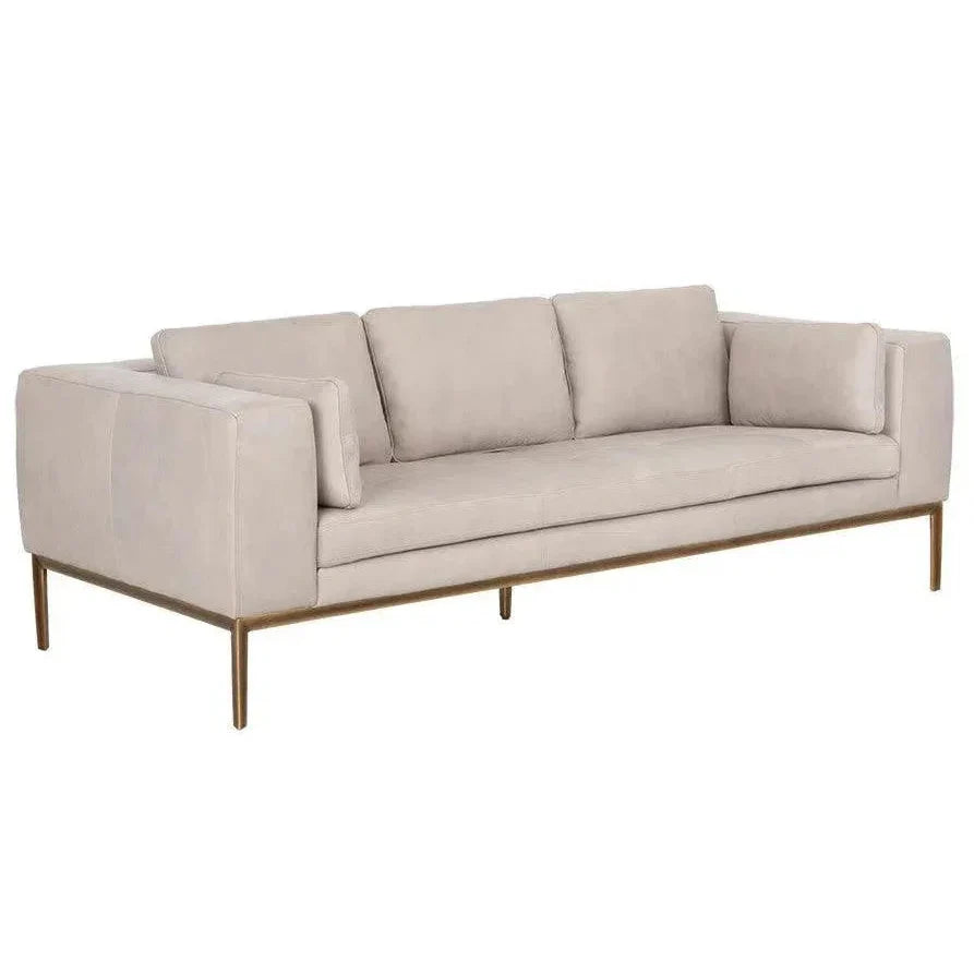 Burr Leather Sofa - LOOMLAN - SUNPAN - Sofas & Loveseats