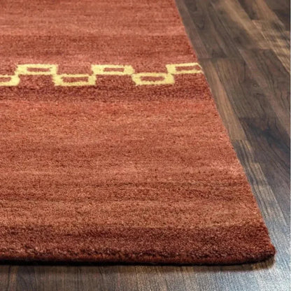 Burr Wool Red Hallway Kitchen Runner Rug - LOOMLAN - LOOMLAN - Area Rugs
