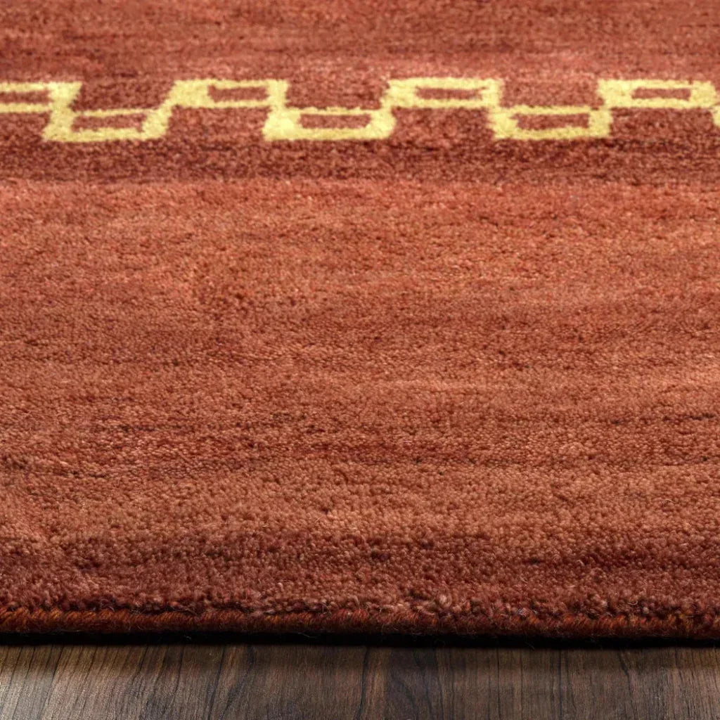 Burr Wool Red Hallway Kitchen Runner Rug - LOOMLAN - LOOMLAN - Area Rugs
