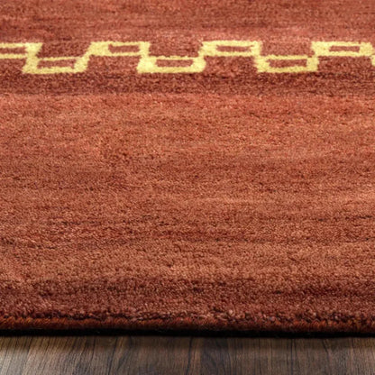 Burr Wool Red Hallway Kitchen Runner Rug - LOOMLAN - LOOMLAN - Area Rugs