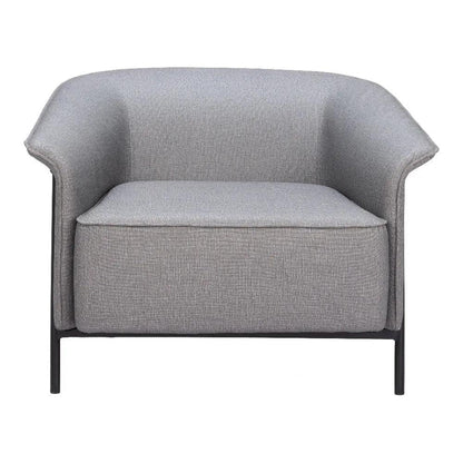 Burry Slate Gray Accent Arm Chair - LOOMLAN - Zuo Modern - Accent Chairs
