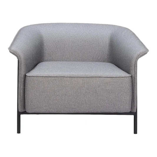 Burry Slate Gray Accent Arm Chair - LOOMLAN - Zuo Modern - Accent Chairs