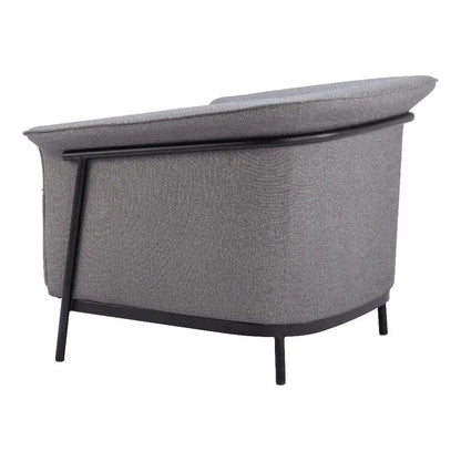 Burry Slate Gray Accent Arm Chair - LOOMLAN - Zuo Modern - Accent Chairs